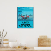 Classic British Beach Art British Sea Side Poster (Küche)