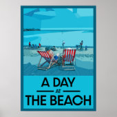 Classic British Beach Art British Sea Side Poster (Vorne)