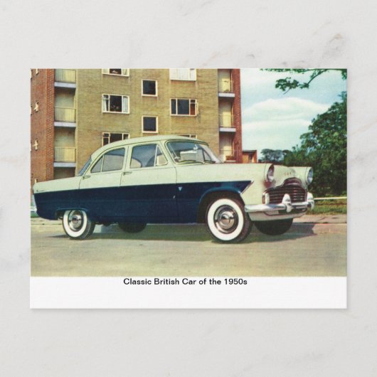 Classic British Car der 50er Jahre, Postkarte (Vorderseite)