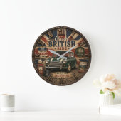 Classic British Car Große Wanduhr (Zuhause)
