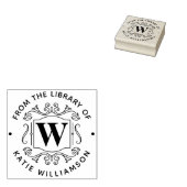 Classic British Monogram Personal Library Book Gummistempel (Stempel)