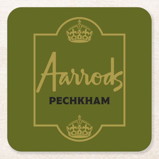 Classic British Novelty Gift Rechteckiger Pappuntersetzer (Vorderseite)