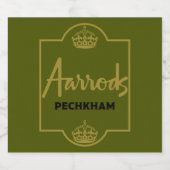 Classic British Novelty Gift Schaumweinetikett (Einzelnes Label)