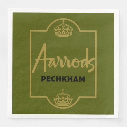 Classic British Novelty Gift Serviette (Vorderseite)