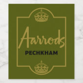 Classic British Novelty Gift Weinetikett (Einzelnes Label)