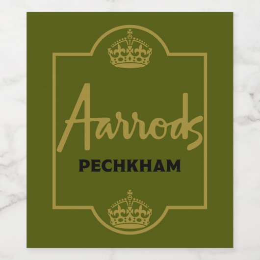 Classic British Novelty Gift Weinetikett (Einzelnes Label)