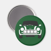 Classic British Racing Green Mini Car Magnet (Vorderseite/Rückseite)