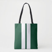 Classic British Racing Green 🏁 Rennstreifen Tasche (Vorderseite)