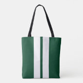 Classic British Racing Green 🏁 Rennstreifen Tasche (Rückseite)