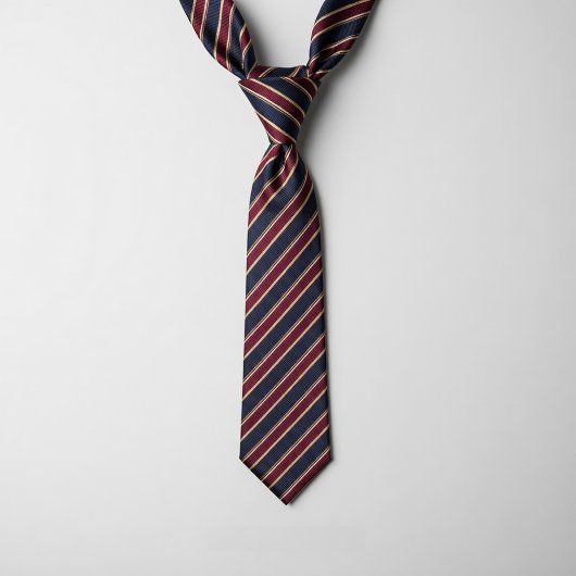 Classic British Repp Stripe Krawatte