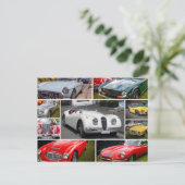 Classic British Sports Cars Postkarte (Stehend Vorderseite)
