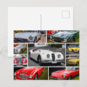 Classic British Sports Cars Postkarte (Vorne/Hinten)