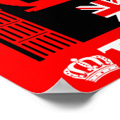 Classic British Tea Drinkers Poster (Ecke)