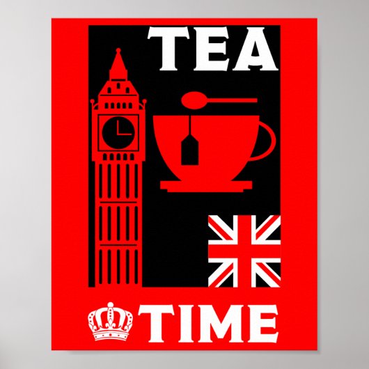 Classic British Tea Drinkers Poster (Vorne)