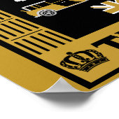 Classic British Tea Drinkers Poster (Ecke)