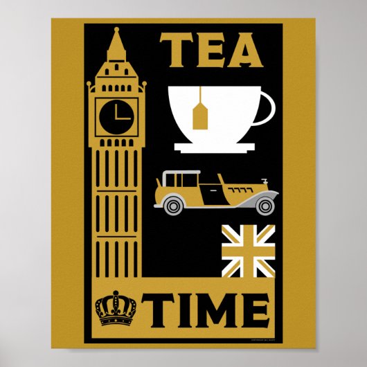 Classic British Tea Drinkers Poster (Vorne)