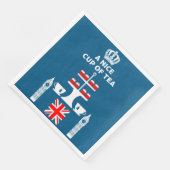 Classic British Tea Drinkers Serviette (Ecke)