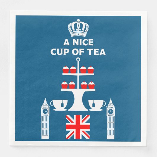 Classic British Tea Drinkers Serviette (Vorderseite)