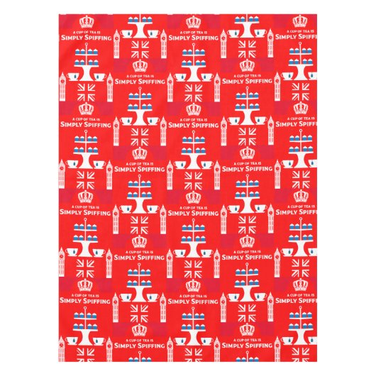 Classic British Tea Drinkers Tischdecke (Vorderseite)
