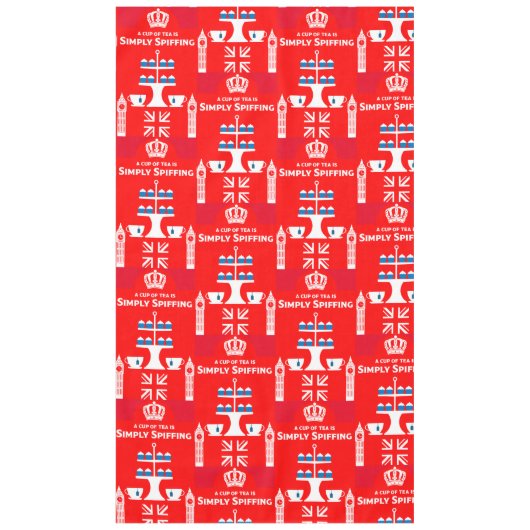 Classic British Tea Drinkers Tischdecke (Vorderseite)