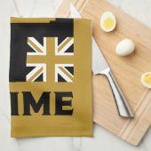 Classic British Tea Party Geschirrtuch (Viertel Falte)