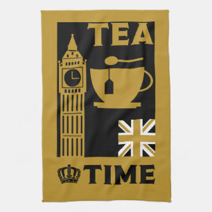 Classic British Tea Party Geschirrtuch