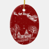 Classic British Toile Christmas Ornament (Vorne)