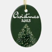 Classic British Toile Christmas Ornament (Hinten)