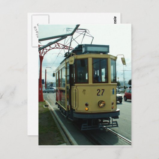 Classic British Tram. Postkarte (Vorne/Hinten)