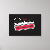 CLASSIC BROADWAY Bar Bat Mitzvah Unterschrift an B Leinwanddruck (Vorderseite)