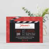 CLASSIC BROADWAY Bat Mitzvah Einladung (Stehend Vorderseite)