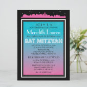 CLASSIC BROADWAY Bat Mitzvah Einladung-6 x 8 Einladung (Stehend Vorderseite)
