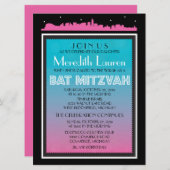CLASSIC BROADWAY Bat Mitzvah Einladung-6 x 8 Einladung (Vorne/Hinten)