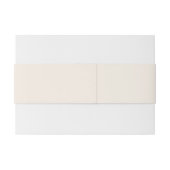 Classic Brown Floral Invitation Belly Band (Rückseitenbeispiel)