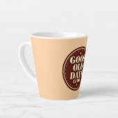 Classic Brown Good Old Days Club Emblem Milchtasse (Linke Ecke)