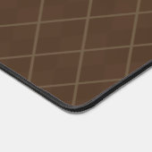 Classic Brown Raute Desk Mat Gift Schreibtischunterlage (Ecke)