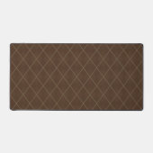 Classic Brown Raute Desk Mat Gift Schreibtischunterlage (Vorderseite)