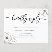 Classic/Budget/RSVP-Karte. Flyer (Hinten)
