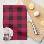 Classic Buffalo Check Mama Bear Geschirrtuch (Viertel Falte)