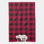 Classic Buffalo Check Mama Bear Geschirrtuch (Vertikal)