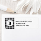 Classic Buffalo Kariert Karo Black Gray Monogram (Insitu)