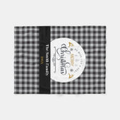 Classic Buffalo Karierter Karo Frohe Weihnachten Fleecedecke (Vorderseite (Horizontal))