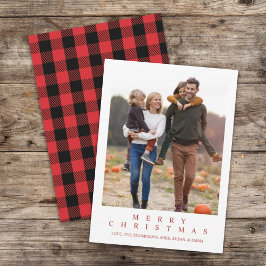 Classic Buffalo Karo Frohe Weihnachten Foto