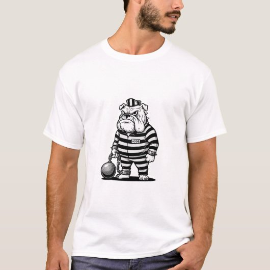 classic Bulldog prisoner with ball chain T-Shirt (Vorderseite)