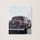 Classic Burgundy Citroen Puzzle (Vertikal)