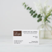 Classic Burgundy Logo Business Cards Visitenkarte (Stehend Vorderseite)