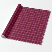 Classic Burgundy Tartan Kariertes Geschenk Geschenkpapier (Ungerollt)