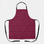 Classic Burgundy Tartan Kariertes Geschenk Schürze (Vorderseite)