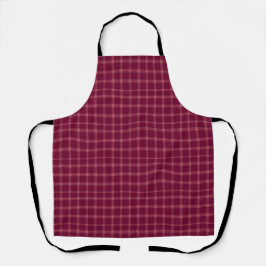 Classic Burgundy Tartan Kariertes Geschenk Schürze