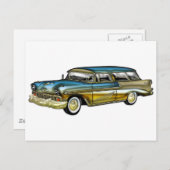 Classic Cadillac 2 Door Hard Top Postkarte (Vorne/Hinten)